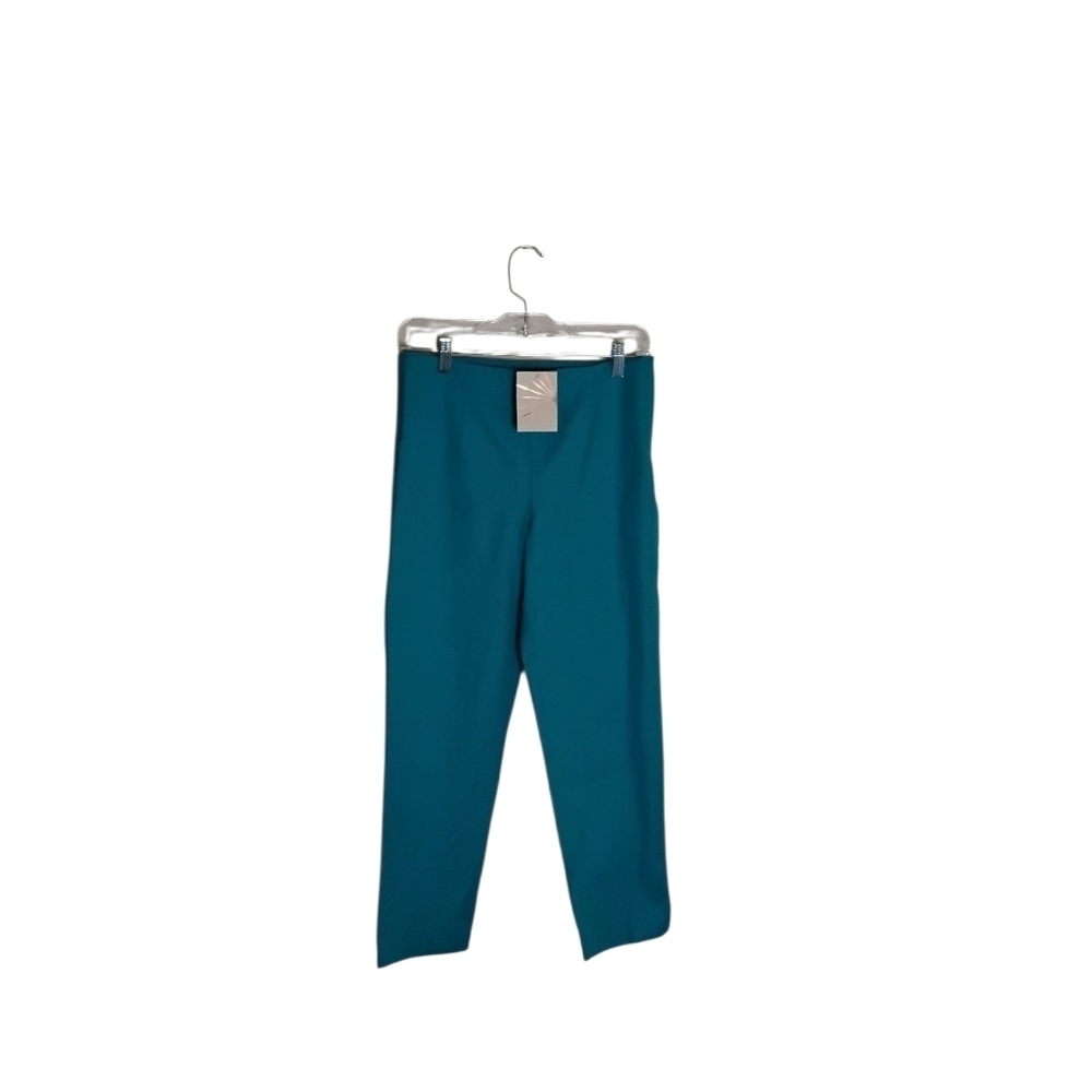 Boston Proper Keepin It Teal Women's 6 Teal Straight Leg Stretchy Crop Pant